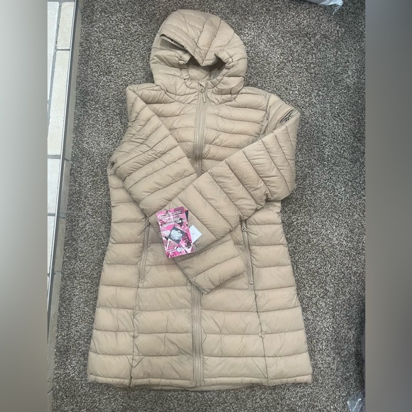 Reebok womens Toffee Longline Packable Puffer jacket - Picture 2 of 3